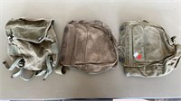 Two Gas Mask Carrier Bags & Storage Pouch