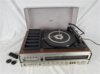 Layfayette Stereo Console Record Player 8track Fm