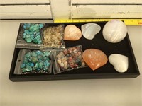 Group lot of polished gemstone minerals