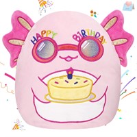 BSTAOFY Happy Birthday Axolotl Soft Plush Pillow C