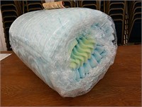 Convoluted gel, memory foam twin sized mattress