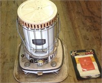 Vintage kerosene heater with new wick