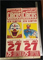 Birnam Bros Screen Print Circus Posters