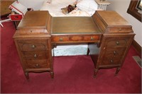 Antique Walnut Kneehole Desk