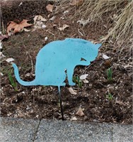Metal Yard Art CAT