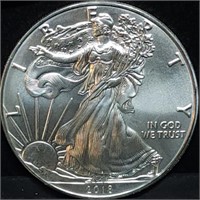 2018 1oz Silver Eagle Gem BU