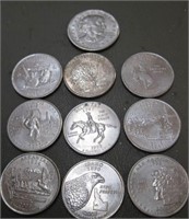 1979 Susan B Anthony  Dollar & 9 State Quarters