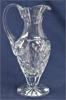 "Beautiful" Crystal Cut Glass Etched Pitcher