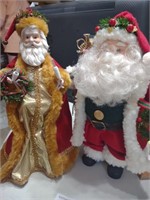 Porcelain santas