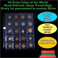 20 Great Coins of the World, hand selected, many t