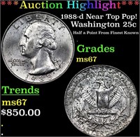 ***Auction Highlight*** 1988-d Washington Quarter