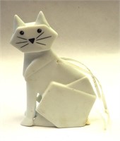 Cubist Cat Composite Stone 3" Ornament