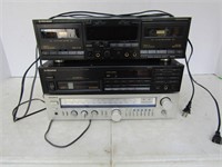 Sony AM/FM Program Receiver,Pioneer Cassette Deck,