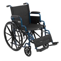 Damaged Tires Drive Medical Blue Streak Wheelchair