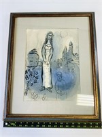 The Maid of Israel Lithograph by Marc Chagall