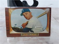 Qty (2) 1955 Bowman Baseball Cards (#65 & #37)