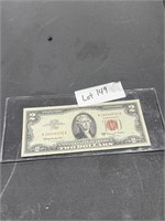 1963 RED LETTER  $2 BILL