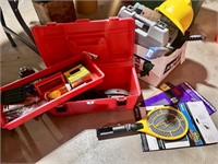 Toolbox with Misc. Screws and Tools, Socket Set,