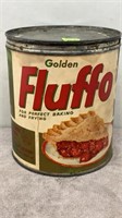 1950s FLUFFO PURE SHORTENING CAN USED