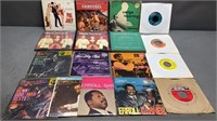 17pc Sinatra 45 Rpm Vinyl Records w/Jazz