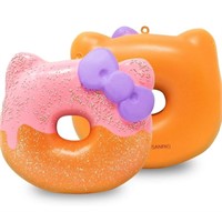 HAMEE Hello Kitty Glazed Donut Squishy Toy Keycha