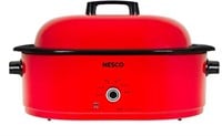 NESCO 18 Quart Roaster Slow Cooker - Red **BOX