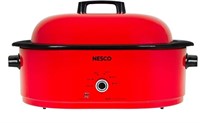 NESCO 18 Quart Roaster Slow Cooker - Red **BOX