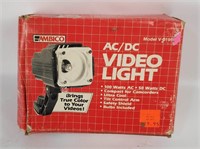 Vtg Ambico Ac/ Dc Video Light