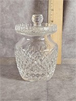 WATERFORD CRYSTAL JAM JELLY JAR WITH LID