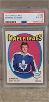 1971 Graded O-Pee-Chee Hockey Card  Darryl Sittler