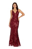 Dress the Population Women's Sharon Sequin, Maxi,