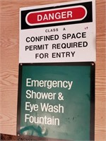 Danger & Emergency Eye Wash Sign
