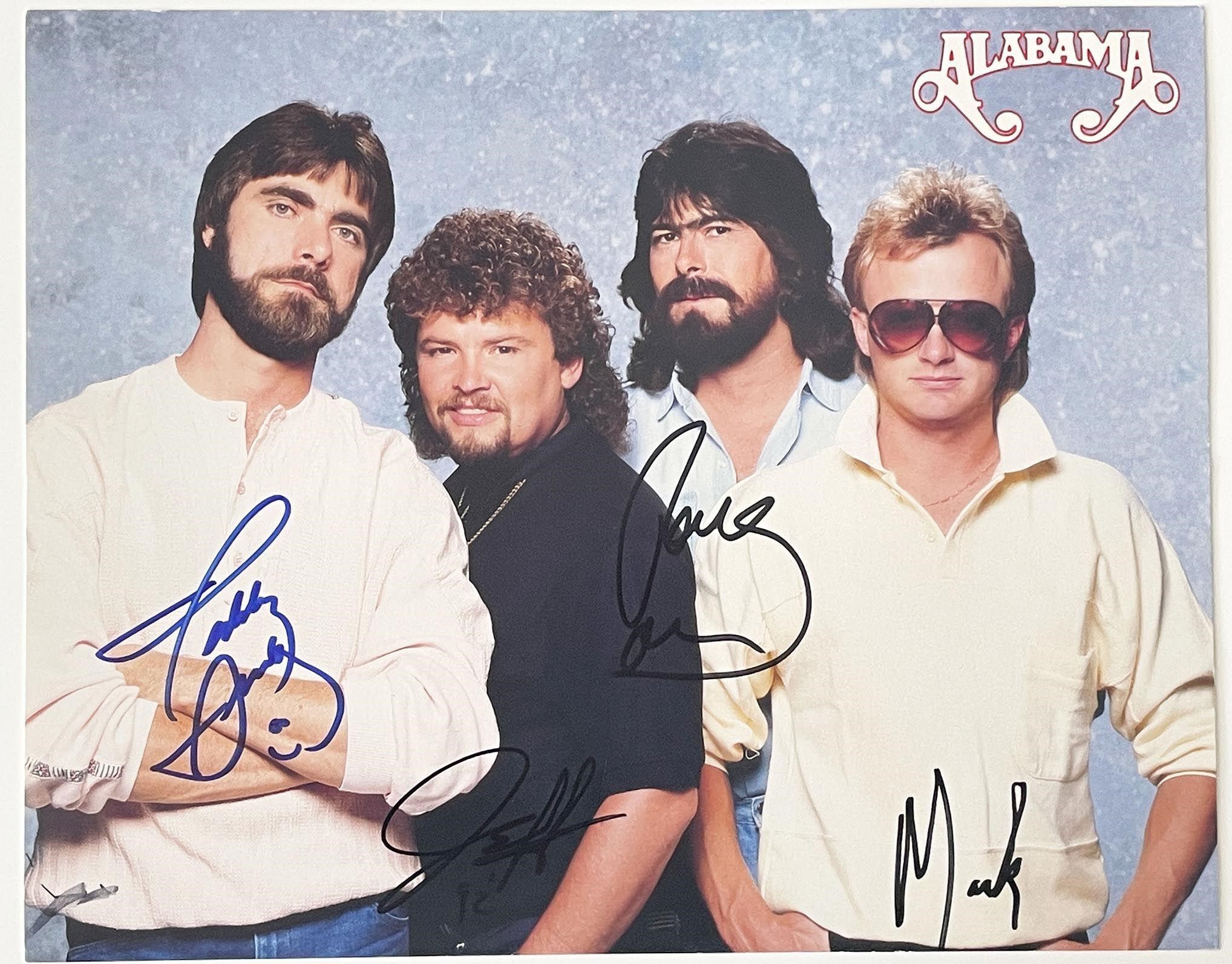 Alabama band signed photo