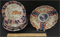 Japanese Imari Porcelain Plates Lot Collection