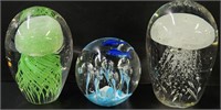 Art Glass Paperweights Jellyfish
