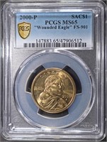 2000-P SACAGAWEA DOLLAR PCGS MS65