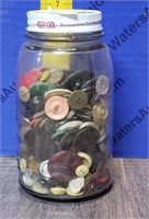 Vintage Jar of Buttons