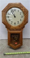 Oak Regulator Clock 26"T