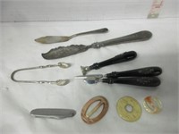 LOT OF MISC. ITEMS-STERLING etc