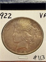 1922 Peace Dollar - VF