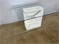 Contemporary Glass Top Table