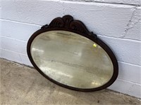 Vtg. Oval Mirror