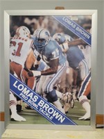 Lomis Brown Signed Framed Poster