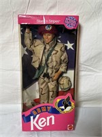 VTG NRFB Army Ken Stars N' Stripes 1992