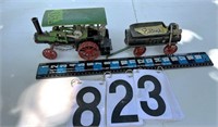 Case Steam Tractor with Wagon(18”)