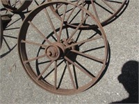 28" iron wagon wheel