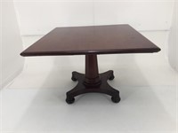 MAHOGANY LARGE TILT TOP DINING TABLE