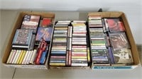 3 Trays of Lot of CDs, Cassets, etc