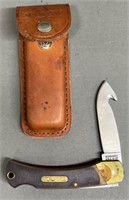 Schrade Older Timer Lockback Knife & Belt Sheath
