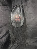 LEATHER FRINGE POUCH PURSE